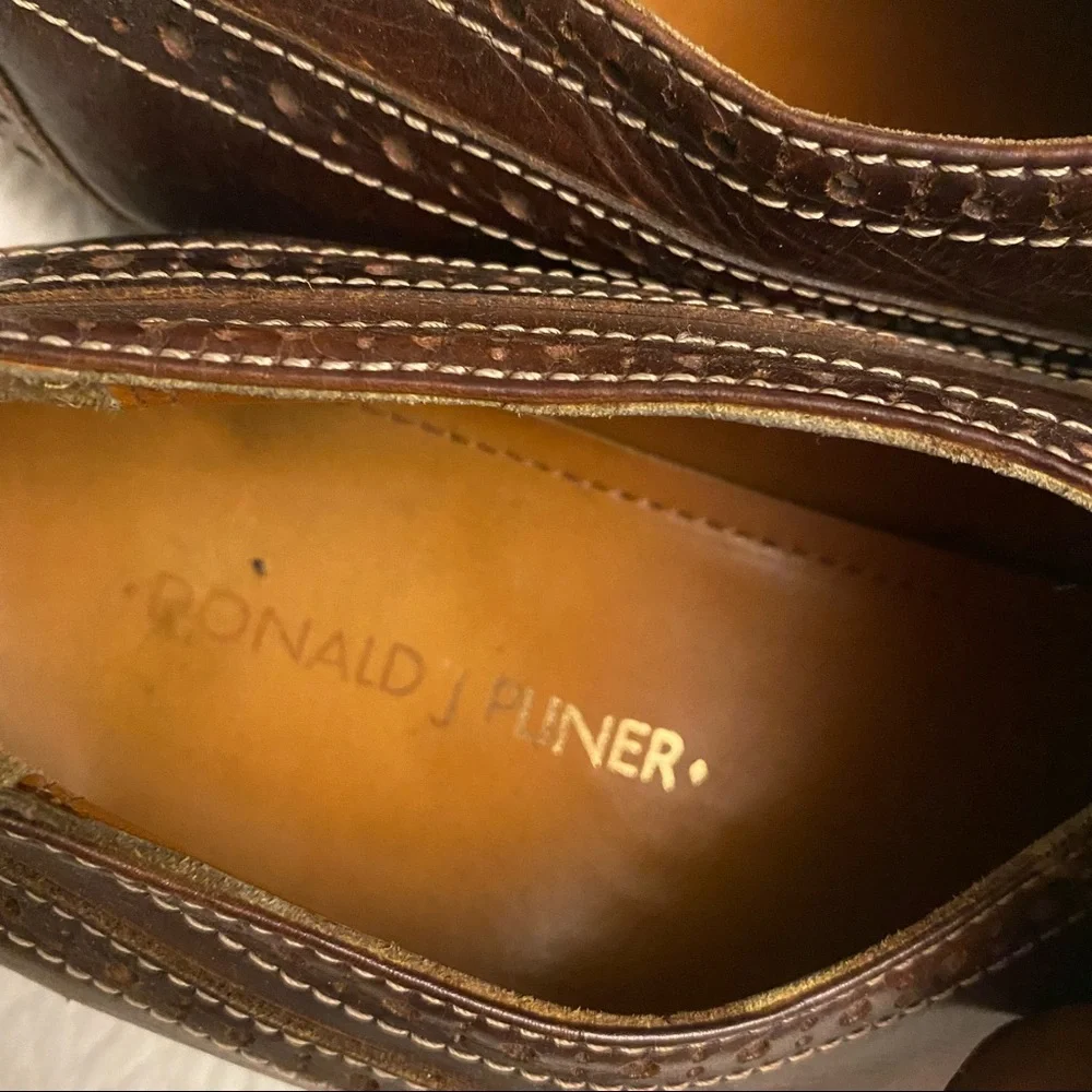 DONALD J. PLINER Zaza Wingtip Brown Slip-ons